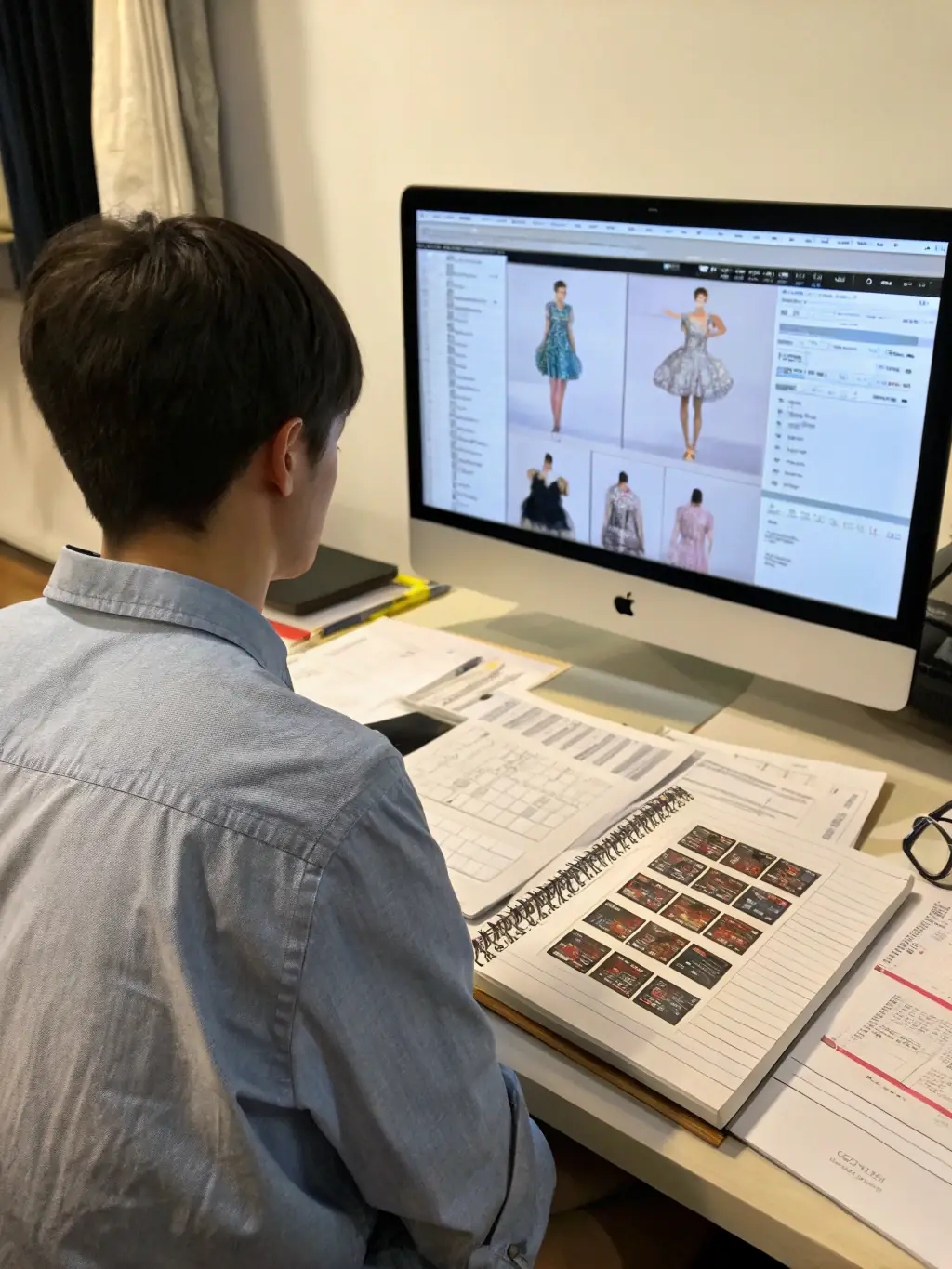 A consultant working with a client to optimize their supply chain, using digital tools to track inventory and logistics.